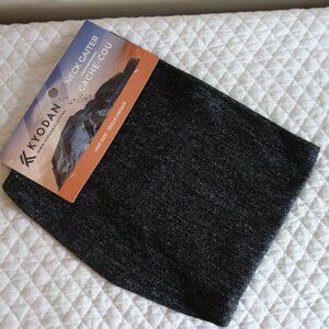 NWT KYODA CLOTHING Gray Black Herringbone Drawstring Neck Gaiter – One Size